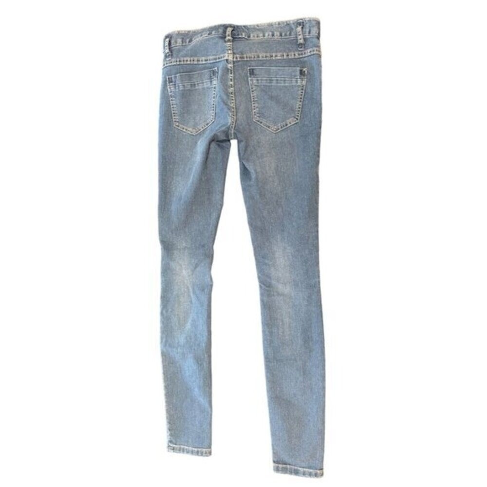 Free People Skinny Jeans Medium Wash Low Rise Denim Pants Size 26 - Picture 7 of 7